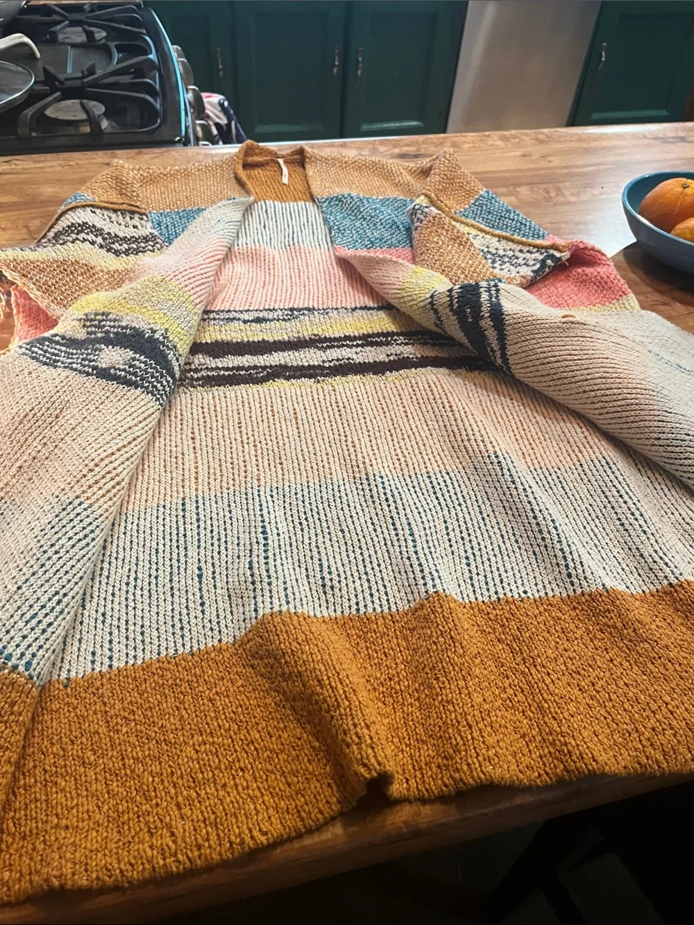 Free People oversized Cable Knit Sweater Cardigan - Picture 12 of 16